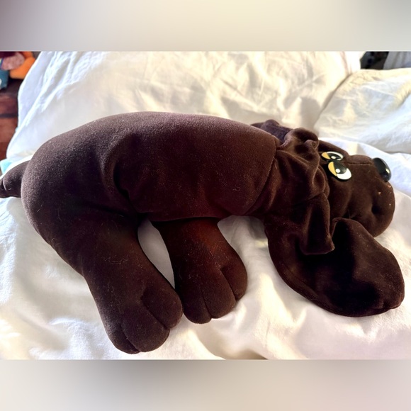 Vintage 1985 Tonka Pound Puppies Dark Brown Plush - Picture 4 of 7
